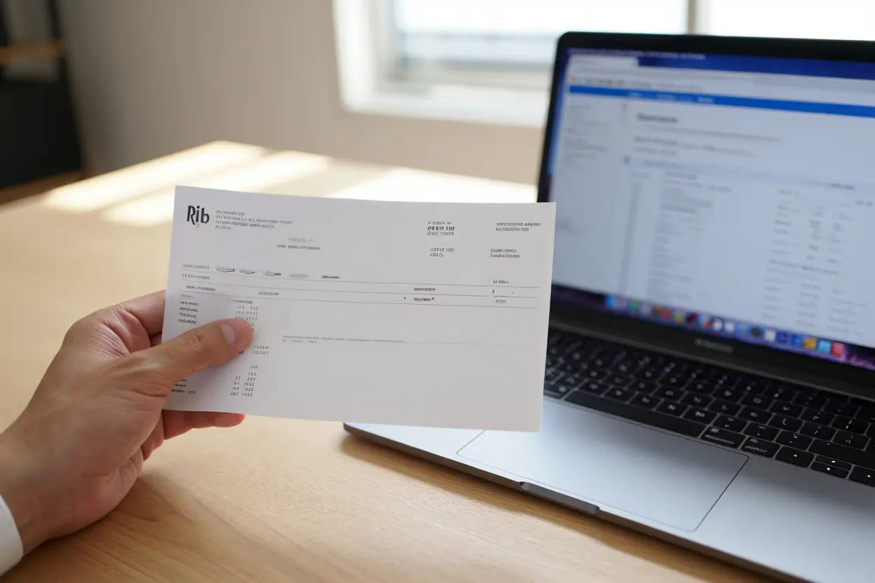 Document RIB pour intérimaires