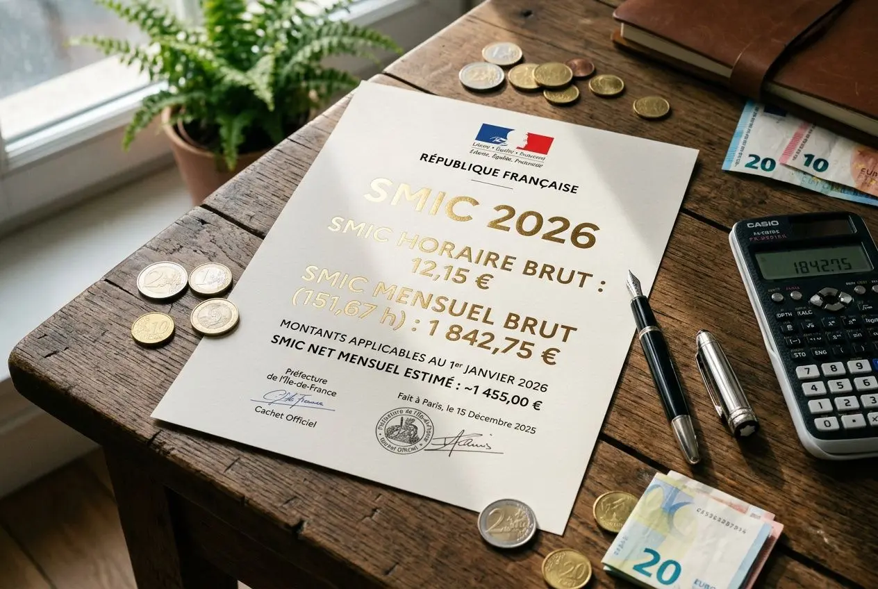 Montants du SMIC 2026 affichés officiellement